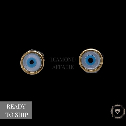 Kids Evil Eye Stud Earrings