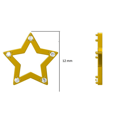 Kids Sparkling Star Diamond Stud Earrings