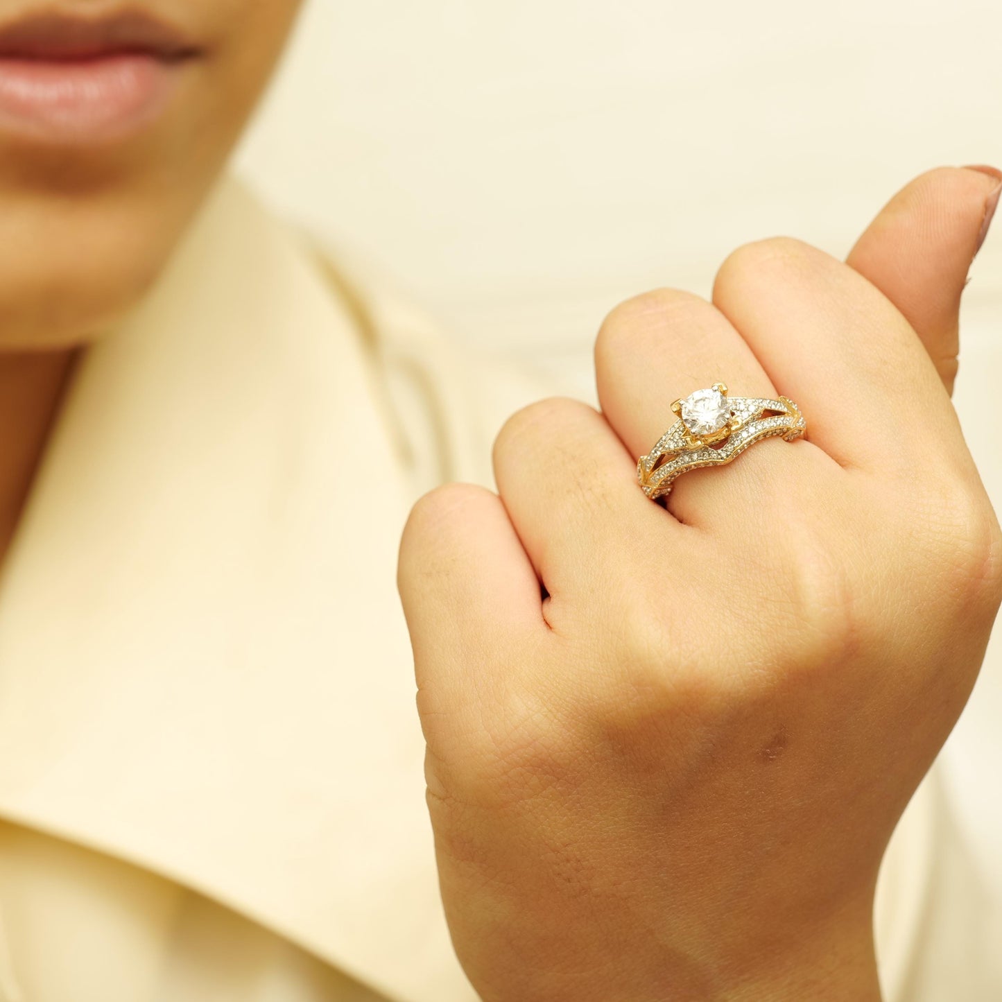 Round Solitaire Diamond Ring