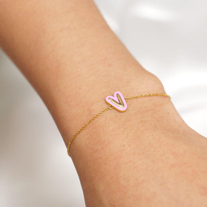 Personalized Initial Enamel Bracelet