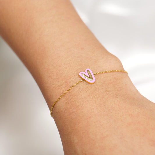 Personalized Initial Enamel Bracelet