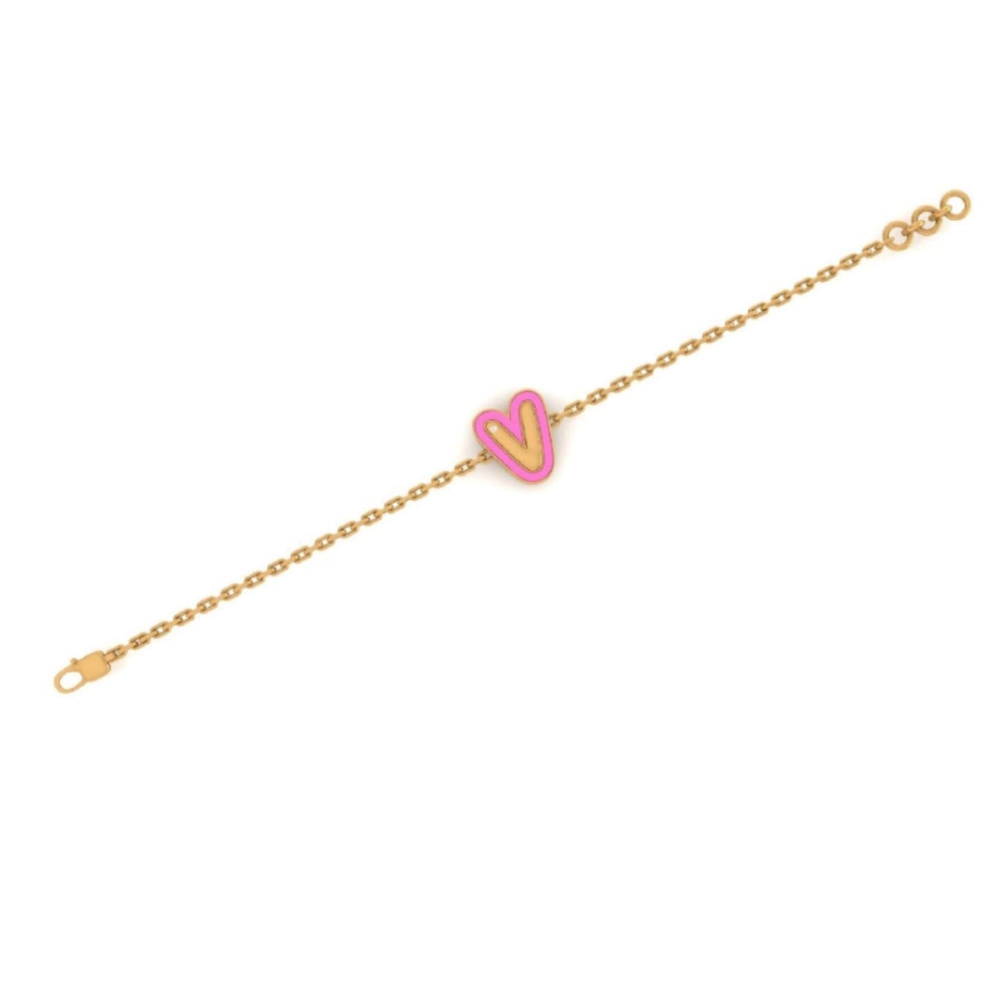 Personalized Initial Enamel Bracelet