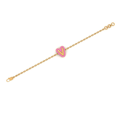 Personalized Initial Enamel Bracelet