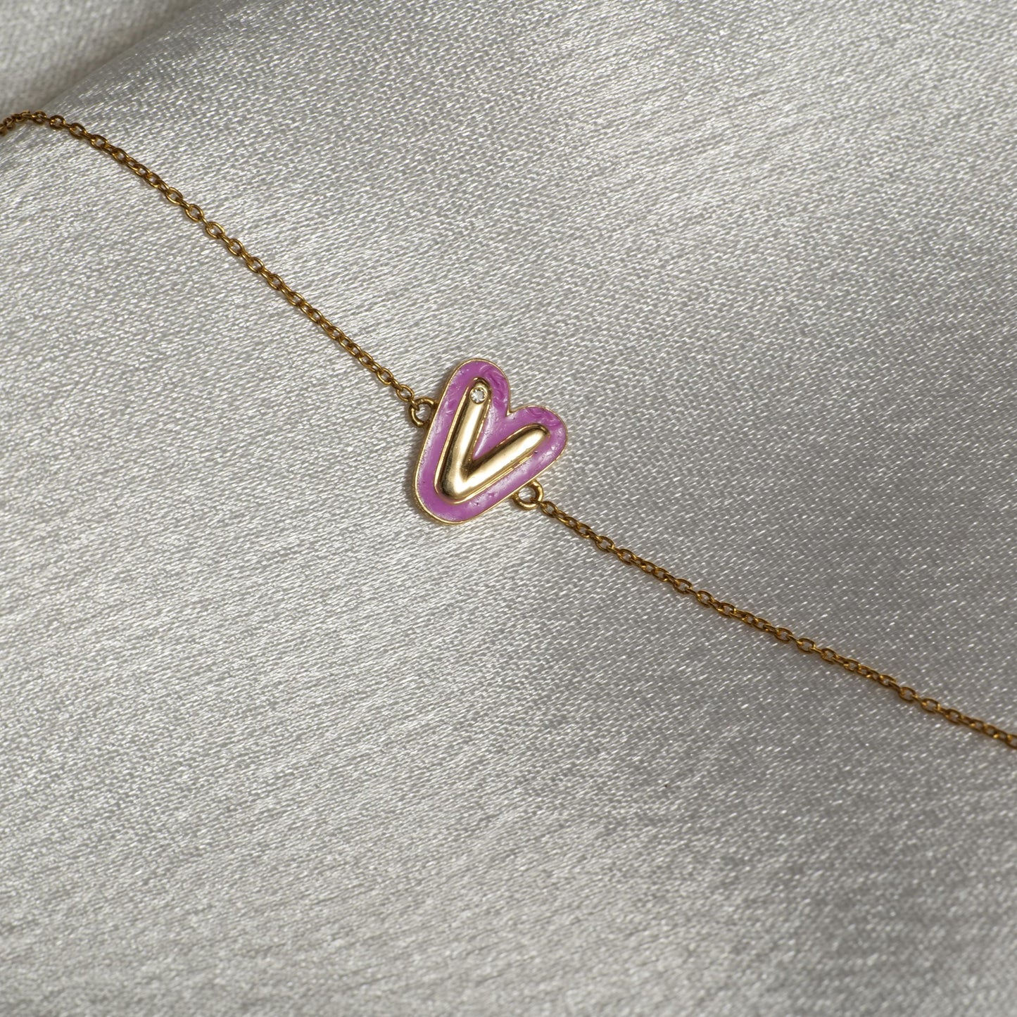 Personalized Initial Enamel Bracelet