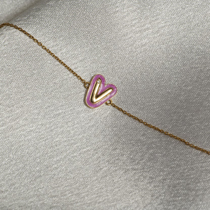 Personalized Initial Enamel Bracelet