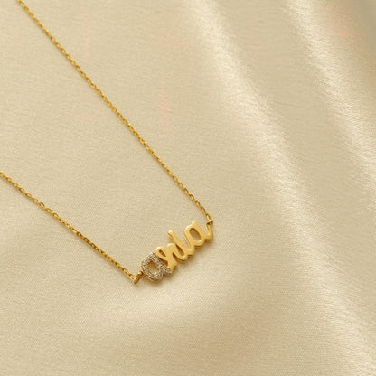 Personalized Name Diamond Necklace