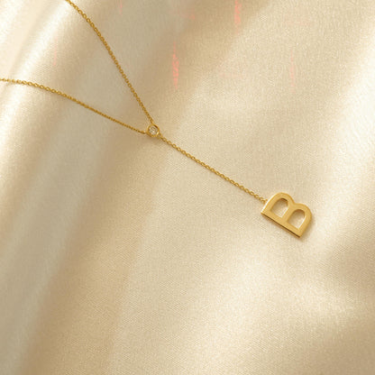 Personalized Initial Lariat Necklace
