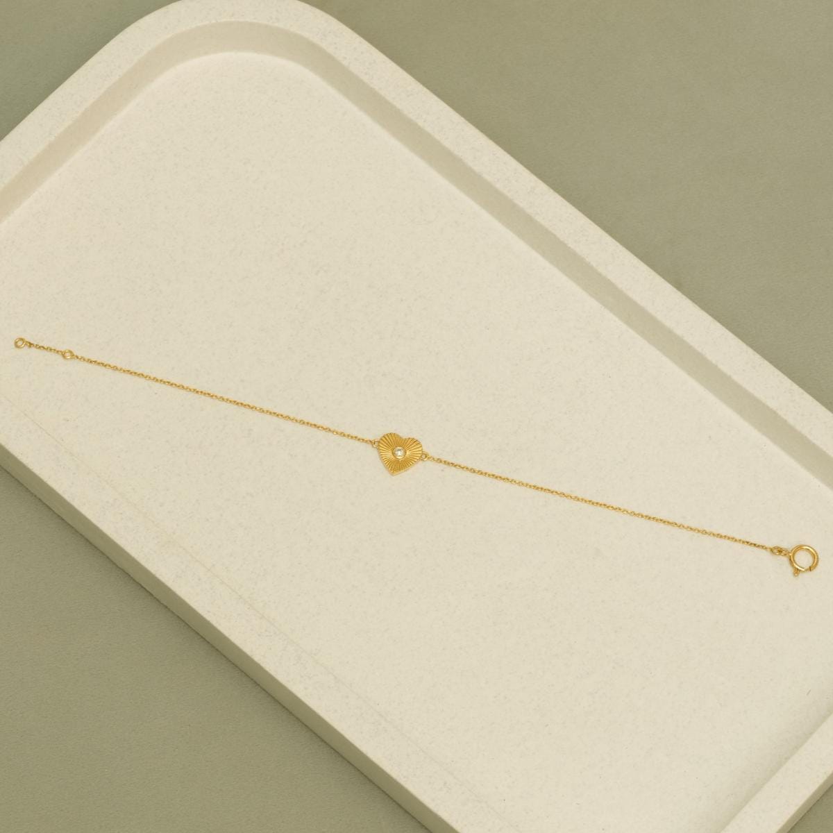 Heart Medallion Diamond Bracelet