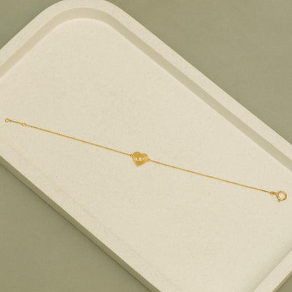 Heart Medallion Diamond Bracelet