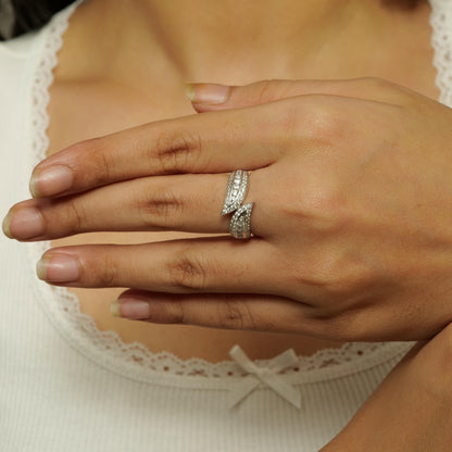 Leaves Diamond Band Ring
