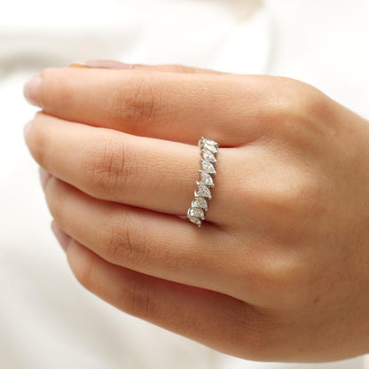 Marquise Natural Diamonds Band Ring