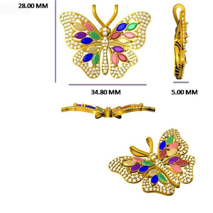 Butterfly Diamond Necklace
