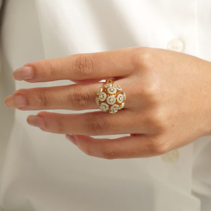 Orb Statement Diamond Ring