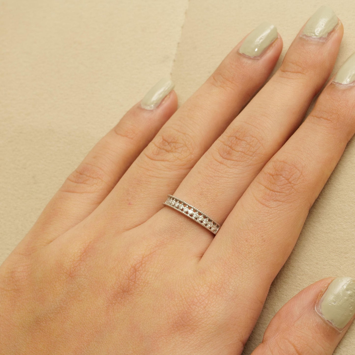 Round Diamond Eternity Band Ring