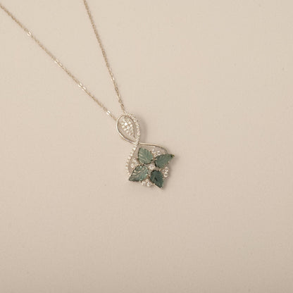 Infinity Loop Diamond Pendant Necklace