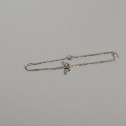 Dragonfly Natural Diamond Chain Bracelet