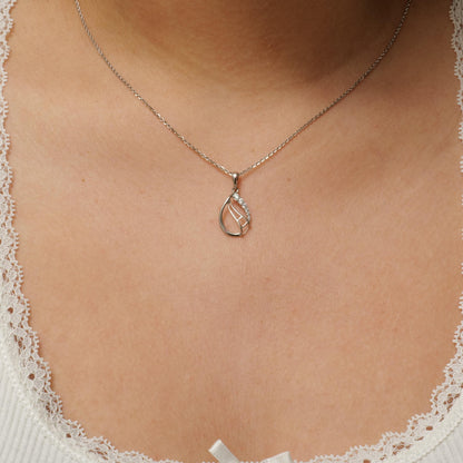 Teardrop Diamond Necklace