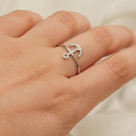 Anchor Diamond Ring
