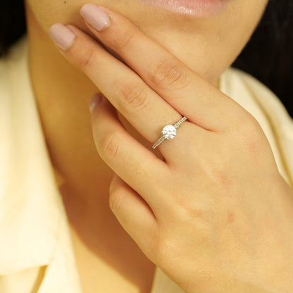Round Solitaire Diamond Ring