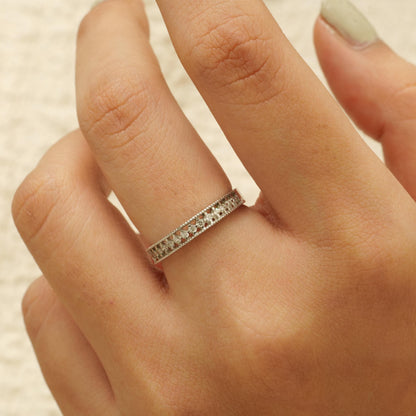 Round Diamond Eternity Band Ring