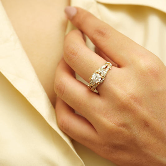 Round Solitaire Diamond Ring