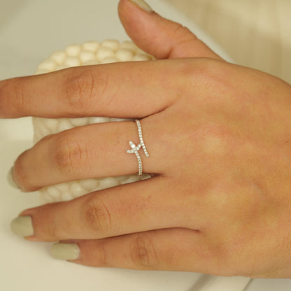 Leaf Vine Natural Diamond Everyday Ring