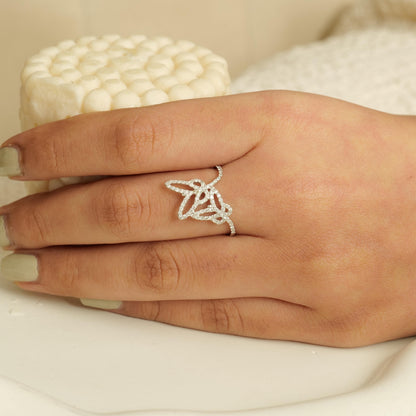 Double Butterfly Minimalist Ring