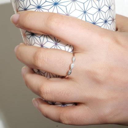 Wave Diamond Ring