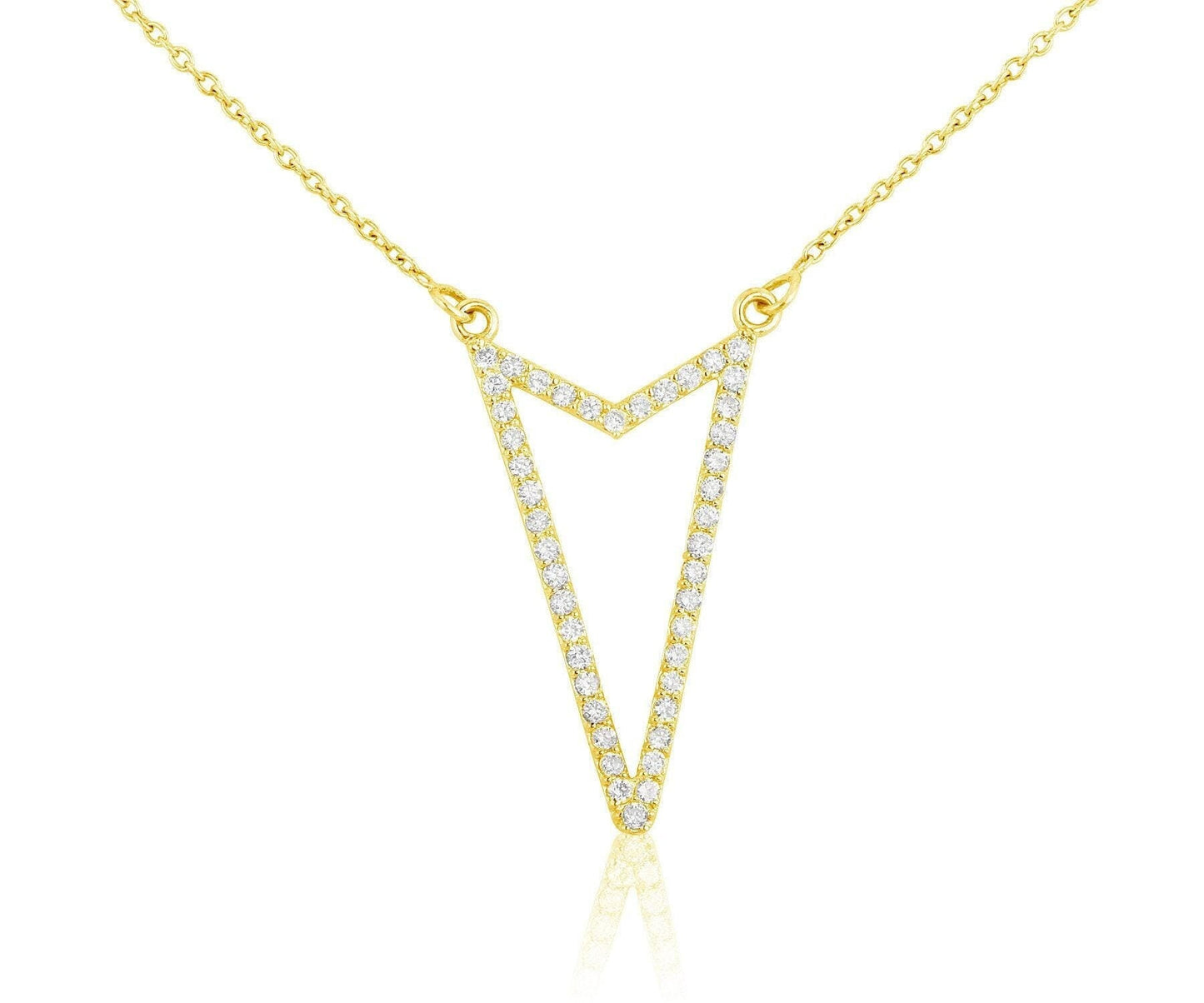 Triangle Diamond Necklace