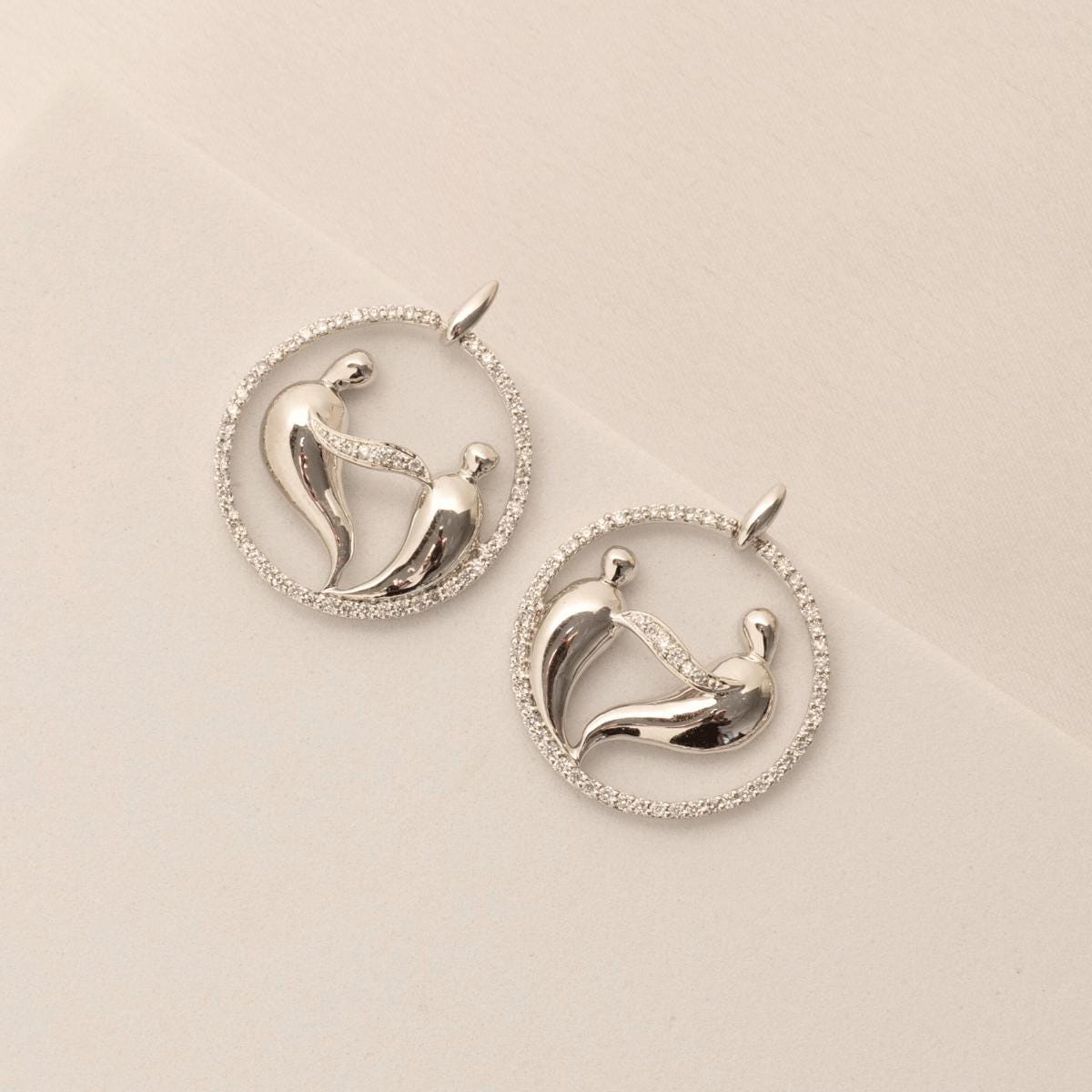 Mother Child Stud Earrings