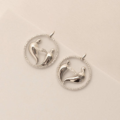 Mother Child Stud Earrings