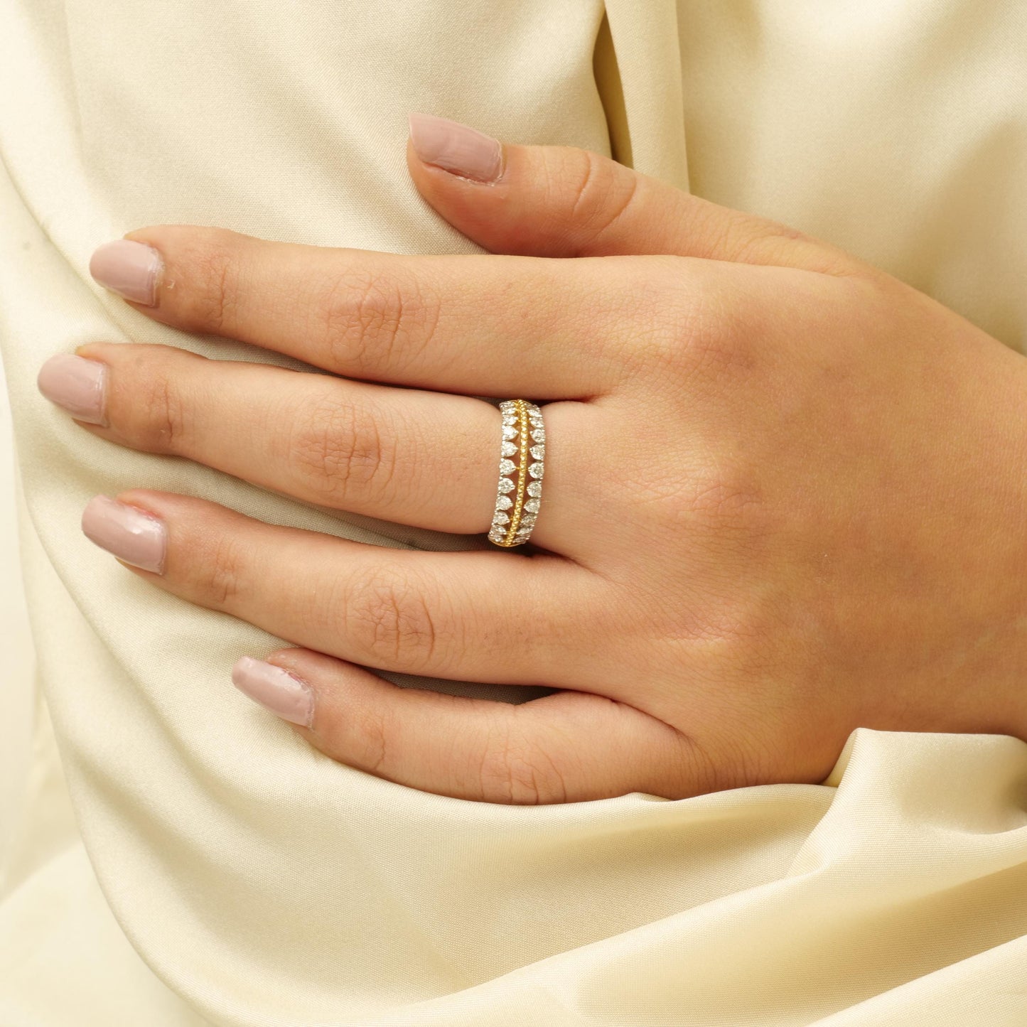 Half Eternity Diamond Ring