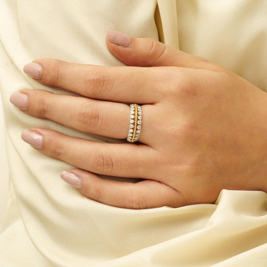 Half Eternity Diamond Ring