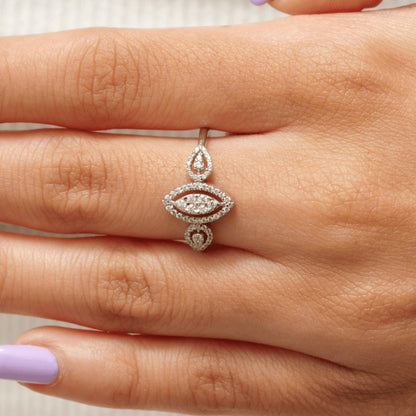 Halo Marquise Diamond Ring