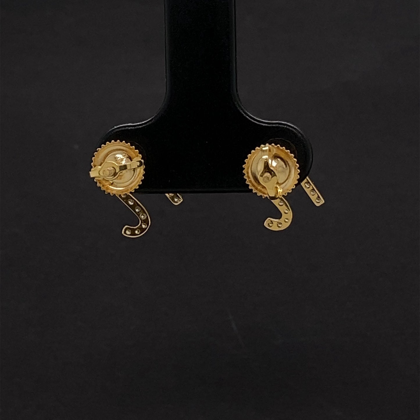 N Initial Stud Earrings
