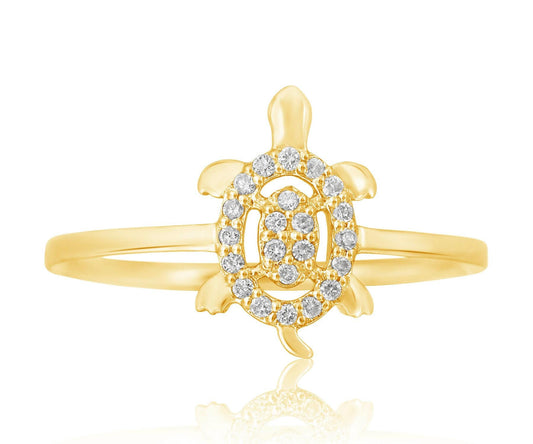 Turtle Diamond Ring