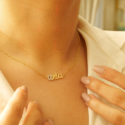 Personalized Name Diamond Necklace