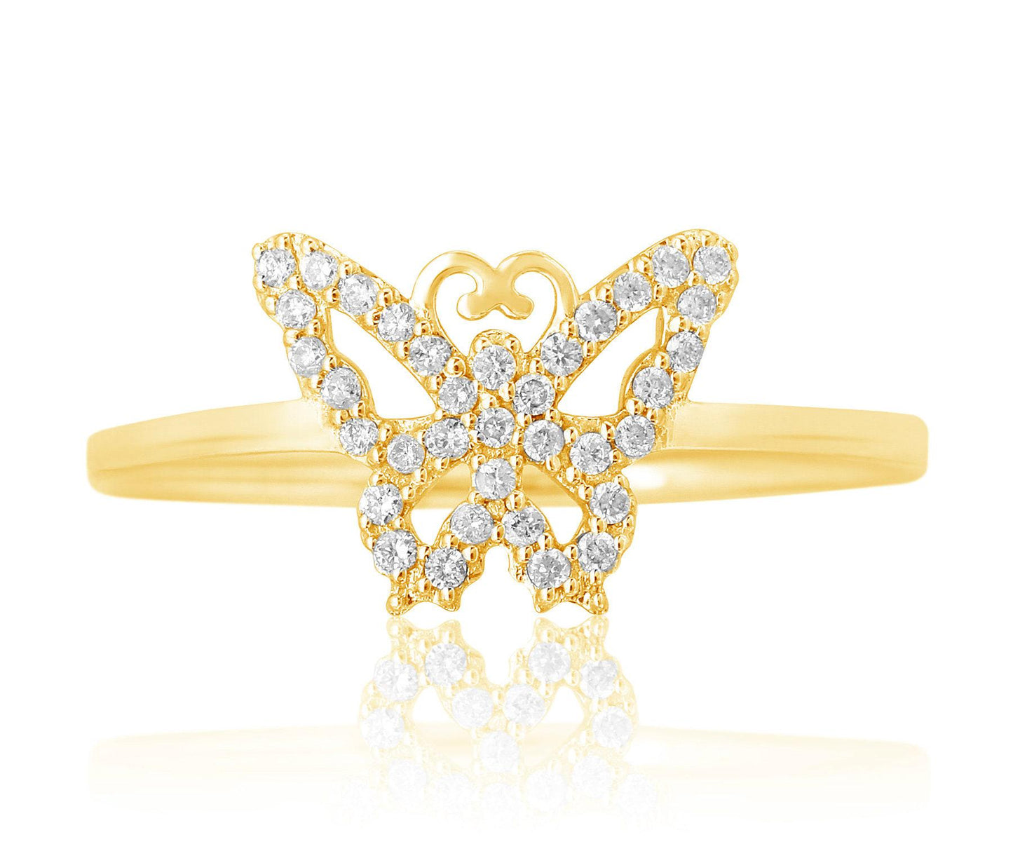Butterfly Diamond Ring