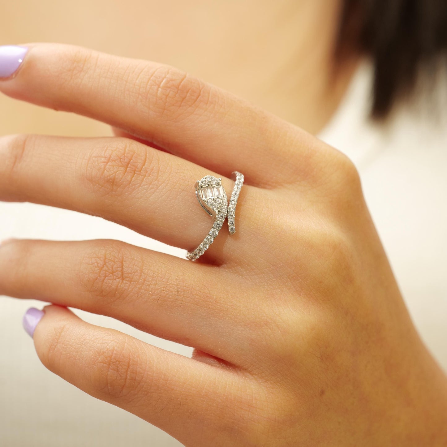 Leaves Natural Diamond Ring