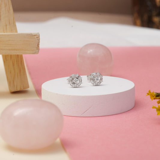 Kids Wheel Diamond Stud Earrings
