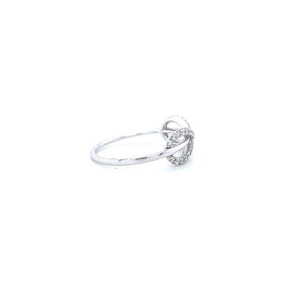 Criss Cross Infinity Diamond Ring