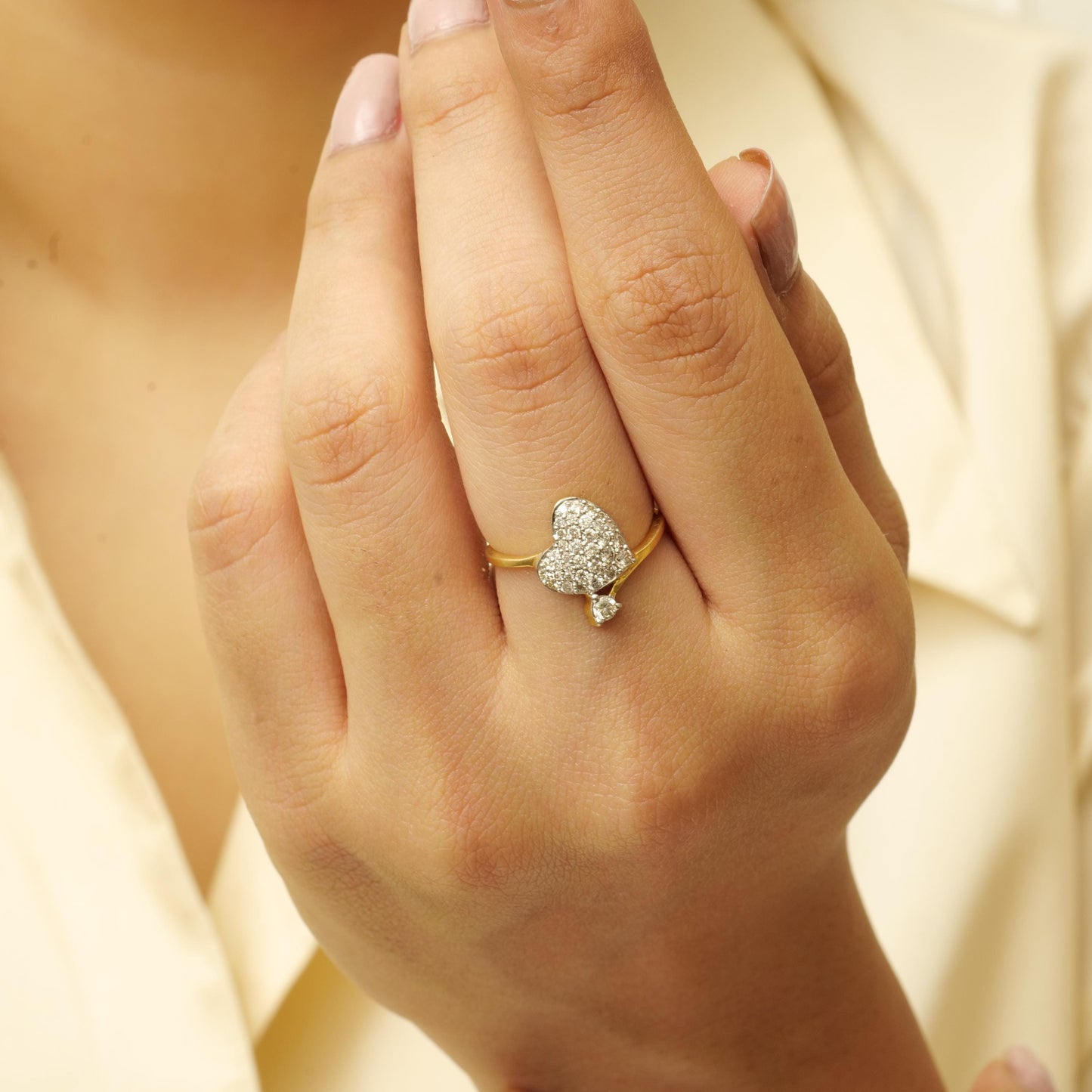 Diamond Heart Ring