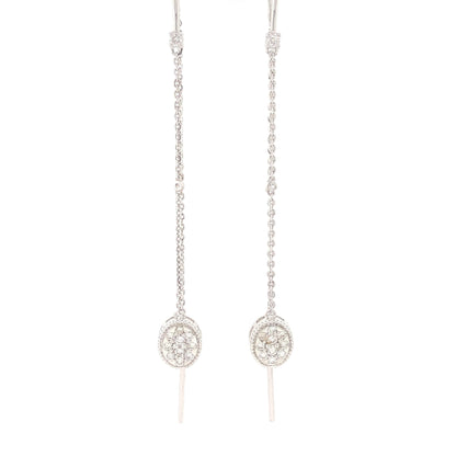 Dangling Thread Natural Diamond Earrings