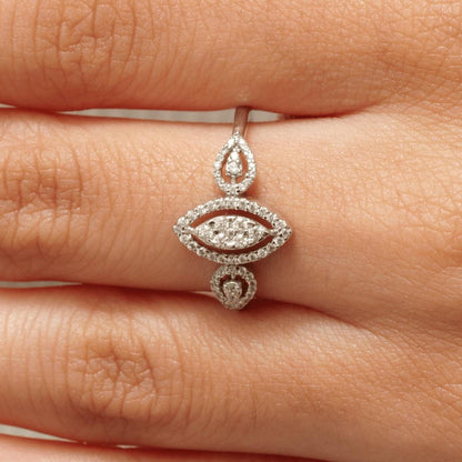 Halo Marquise Diamond Ring