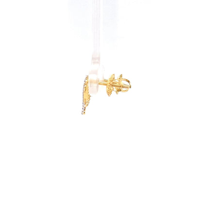 N Initial Stud Earrings