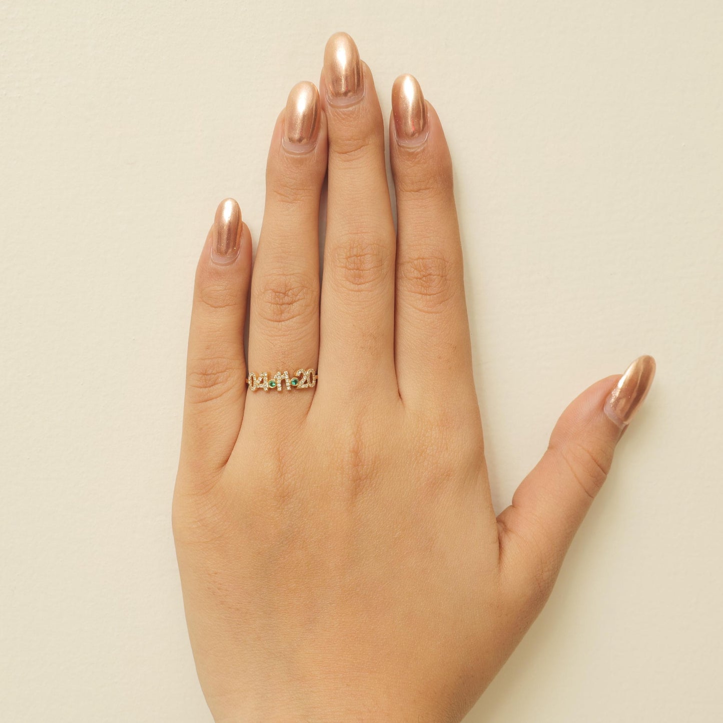 Persaonalized Date Diamond Ring