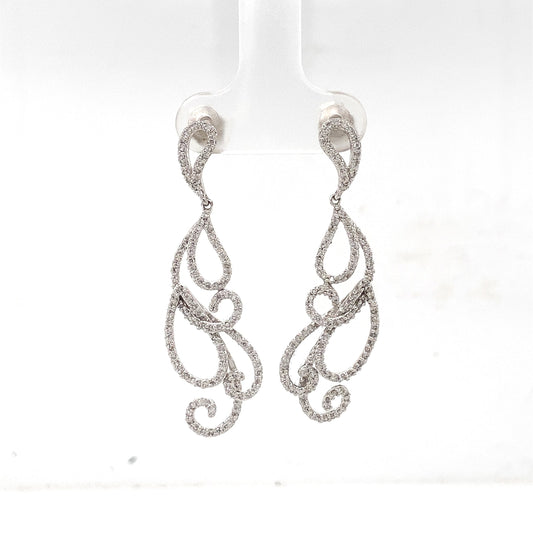 Dangle Diamond Earrings