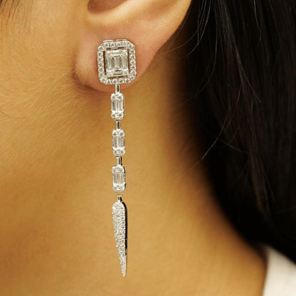 Geometric Dangle Drop Earrings