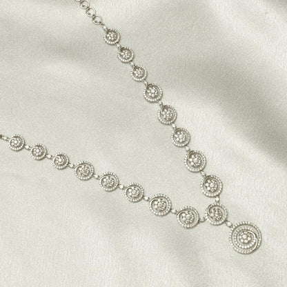 Swirl Diamond Necklace