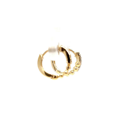 Diamond Beaded Huggie Kids Earrings